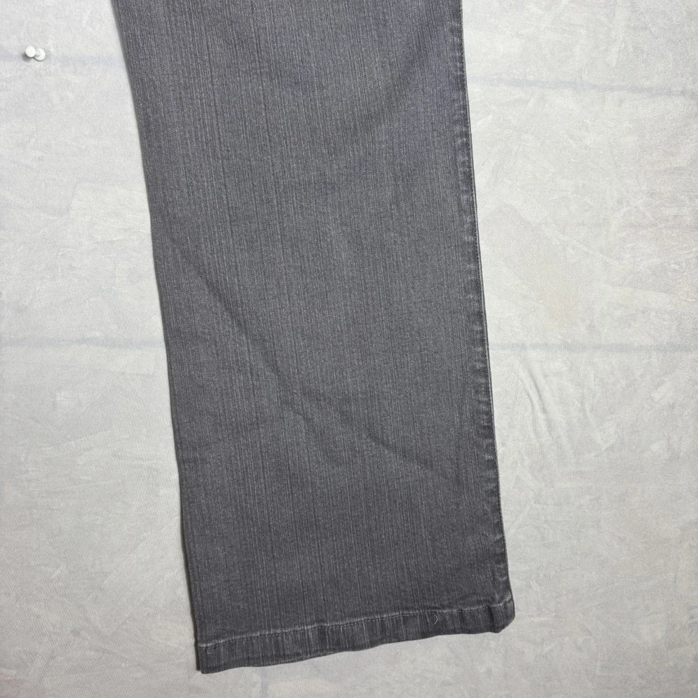 Westport Womens Bootcut Leg Jeans Gray Denim Stretch Zipper Fly 5-Pocket Size 14